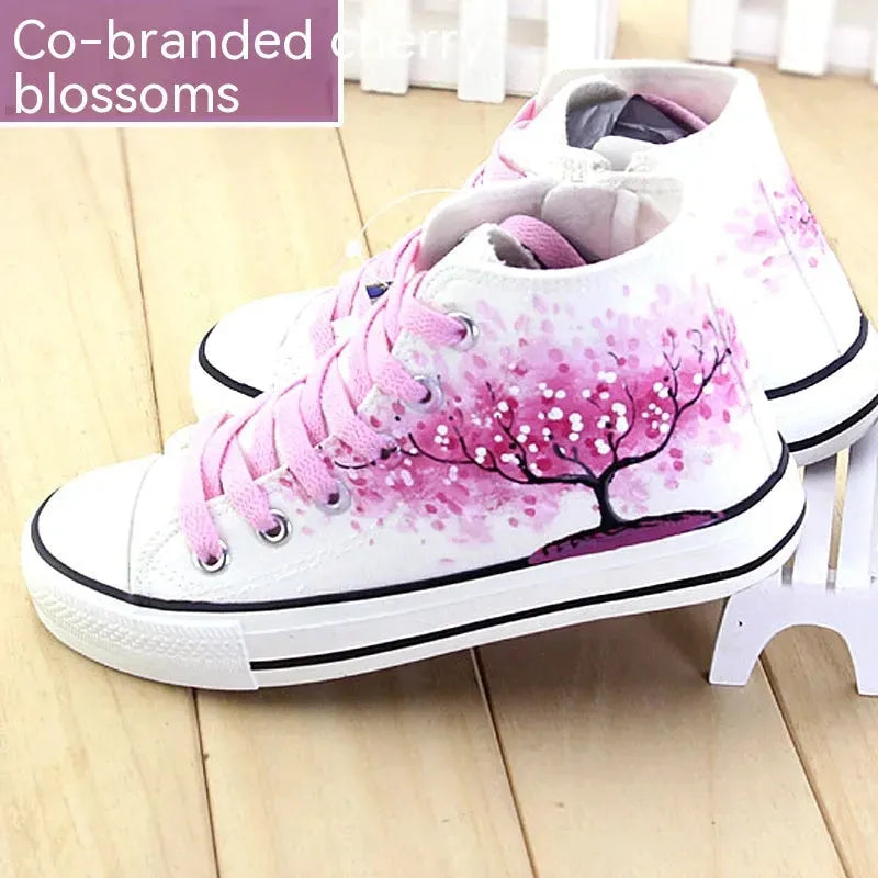 High Top Canvas Shoes For Summer And Autumn - Bellarte Enchanté High Top Canvas Shoes For Summer And Autumn